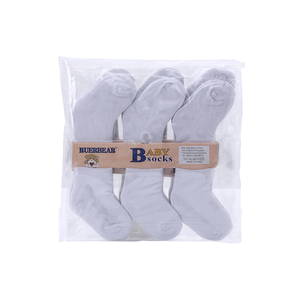 Summer Soft Plain Solid White 0-12 Mois Nouveau-né Bébé 100% Chaussettes en coton - Product Image 6