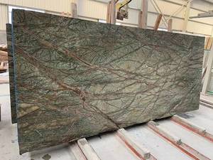 Losas de Mármol Verde Selva Tropical, Piedra Natural Pulida de Lujo, Impermeable, Decoración Moderna para Paredes Interiores de Villas, Encimeras, Baños y Pisos - Product Image 3