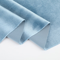 Telas de terciopelo de seda coreano brillante transpirable de tacto suave de alta calidad para ropa