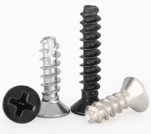 Cross Recessed countersunk self-tapping PT thread Cutting Tapping Screws Flat head Cutting Tail Thread Forming PT screw