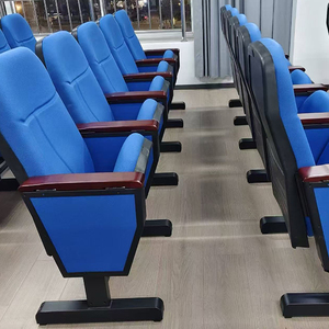 Sièges pliables modernes et minimalistes en tissu bleu pour auditorium, salle de conférence, théâtre, école et <span class=keywords><strong>bureau</strong></span> à domicile - Product Image 2