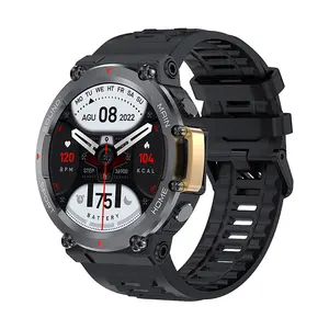 Montre intelligente ronde Run2 de jeu étanche IP68 avec suivi d'itinéraire GPS et appel de téléphone portable pour adultes âgés