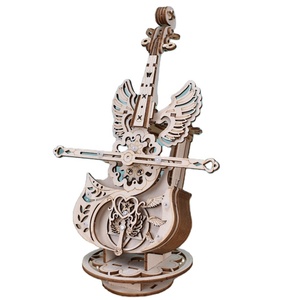 Boîte à musique éducative en bois 3D à assembler soi-même, Aile d'Ange, avec impression de logo personnalisée pour adultes et OEM - Product Image 4