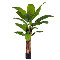 Arbre bananier artificiel de haute qualité de 190 cm, plante artificielle de type bonsaï, vente en gros de plantes artificielles pour la maison, le jardin, le bureau, décoration
