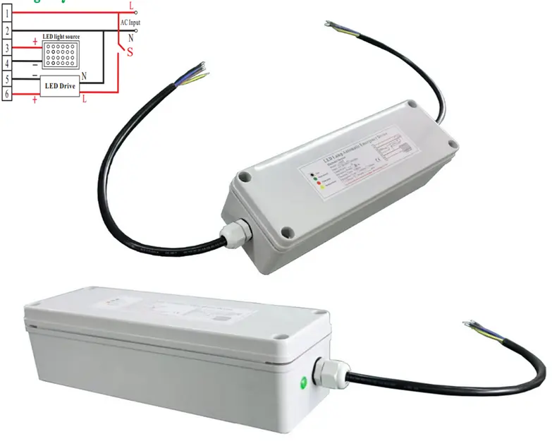 Ce Rohs Certificaat Led Noodomvormer Noodkit Voor 60W Led Licht