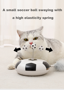 FishPrincess Chat Football Ballon De Football Électrique Interactif Automatique Teaser Jouet chat Jouets pour Chats D'intérieur - Product Image 2