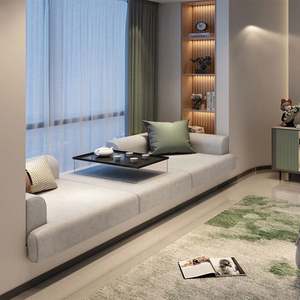 Commode de rangement en bois sur mesure pour baie vitrée, pour chambre à coucher - Product Image 2