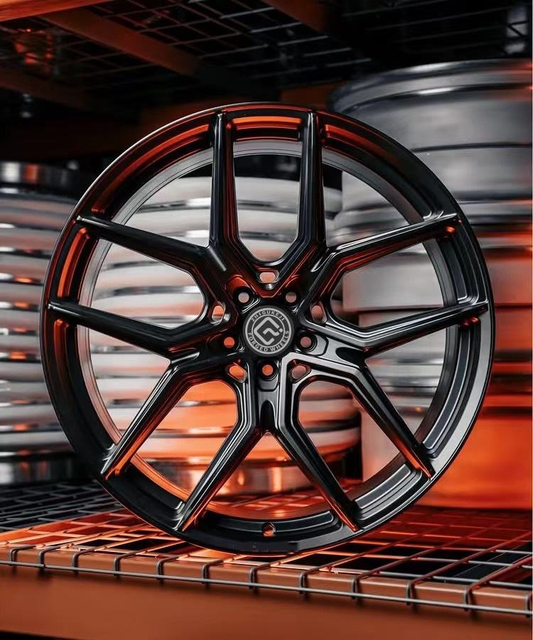 Hebei Zhi Hub  High Quality 5x114.3 5x112 Forged Alloy Rims Multi Spoke Single Black Forged Wheels Delivered to Your Door