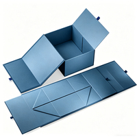 Boîte cadeau pliable en papier avec fermeture magnétique, élégante et de qualité supérieure, pour chaussures, avec motif gaufré simple
