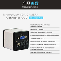 Microscope numérique avec caméra VGA 2,0 MP et écran LCD de 8 pouces pour la réparation industrielle de BGA