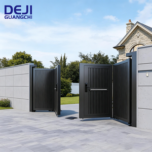 Portes coulissantes automatiques rétractables en alliage d'aluminium, écologiques, durables et anti-corrosion pour appartements et hôtels - Product Image 3