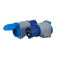 Adaptateur de prise industrielle ZNPON G01S 10A/16A 250V vers prise suisse IP44