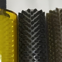 Kit de brosses rotatives industrielles pour le cirage du ski et du snowboard avec poils en nylon, brosse de nettoyage manuelle, rouleau et axe de 150 mm