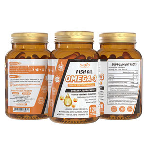 Approvisionnement instantané disponible Huile de poisson en gélules à libération enterique EPA DHA Soutien cardiaque sain Acides gras oméga 3 Suppléments halal - Product Image 1