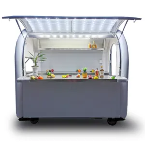 Cheap customized mobile kiosks, hand-pushed hamburgers food carts,street cold drink kiosk cart for sale