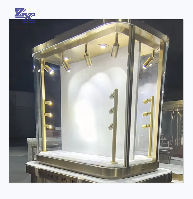 High End Luxury Jewelry Store Stand Display showcase Jewelry Display Cabinet