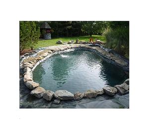 Geomembrana de caucho EPDM para estanques de piscicultura, 30m de largo x 15m de ancho, con costura de fábrica, para paisajismo y revestimiento de estanques - Product Image 1
