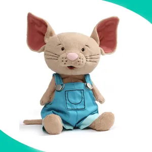 2024 Милая Сидящая Плюшевая Игрушка Кошка Интерактивная игрушка голубая мышь семейная плюшевая игрушка с платьем