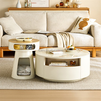 DW1288 Quanu Vente chaude Nouveau modèle Table basse Design moderne Nouvelle table basse centrale Ensemble de support TV pour petit salon