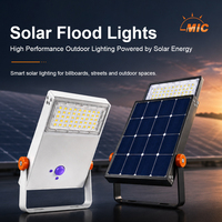 Reflector Solar de Alta Eficiencia 185LM/W, 20W-60W, Batería LiFePO4, Lente Tipo Ala de Murciélago, para Jardín, Parque, Cancha Deportiva, IP66