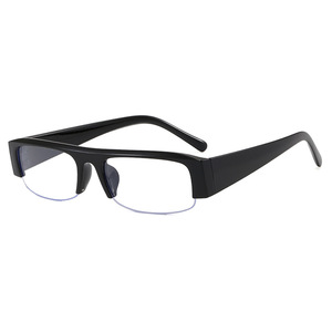 Lunettes de soleil demi-cerclées vintage simples, style européen et américain, tendance, pour <span class=keywords><strong>maquillage</strong></span>, protection UV, pour femmes - Product Image 5