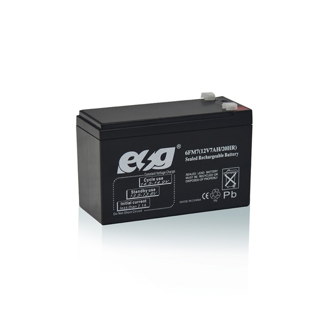 12-VOLT SLA Batterie Home Alarm Systems 12V7AH 12 Volt 7 Amp Hour ESG Battery Rechargeable 12V 7Ah Lead Acid Battery