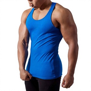 Custom <b>Mens</b> <b>Singlet</b> 100% Cotton Gym Vests Training Tank Top/Running <b>Mens</b> Fit <b>Singlets</b> - Product Image 3