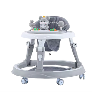 2023 spedizione a buon mercato baby push walker migliore luce di alta qualità musicale pieghevole girello con ruote <span class=keywords><strong>e</strong></span> sedile - Product Image 1