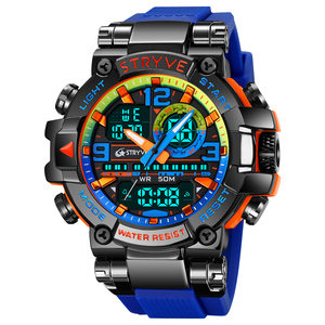 STRYVE Orologi Sportivi da Uomo alla Moda, Resistenti agli Urti, Impermeabili 50M, <span class=keywords><strong>Orologio</strong></span> da Polso con LED, Sveglia, <span class=keywords><strong>Cronometro</strong></span>, Modello 8025 - Product Image 2