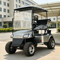 Carrito de Golf Eléctrico de Fabricación China con Marco de Aluminio Antioxidante para Playa Costera, Carrito de Golf de 2 Plazas con Marco de Aluminio