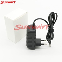 Adaptador de Corriente SUNWAYT SW-SP7 Internacional 12V 2A AC 100-240V para Tiras de Luces LED y Accesorios de Juegos de Arcade (ABS/Plástico)