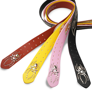 Cintura Western <span class=keywords><strong>in</strong></span> <span class=keywords><strong>Pelle</strong></span> PU per Uomo e <span class=keywords><strong>Donna</strong></span>, Nuova Moda Designer, Cintura Western da Cowgirl Y2k con Borchie e Strass a Forma di Ragno - Product Image 6