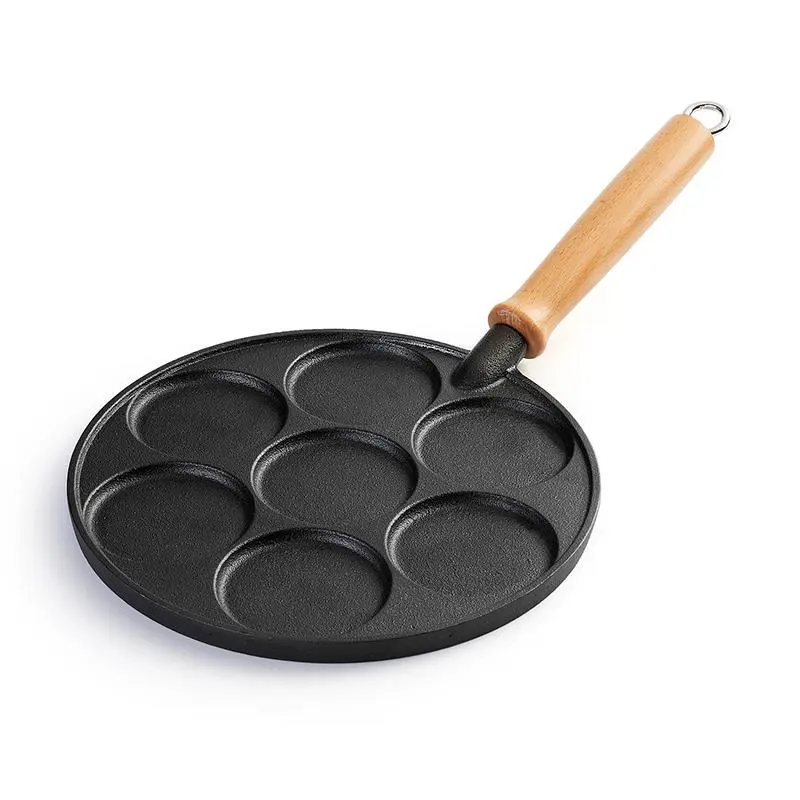 Non-stick Fried Egg Pot Flat-bottomed Frying Pan Kitchen Cooking Pot Omelette Pan 4-hole Medical Stone Frying Pan