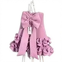 Robe pour filles style Preppy L6090 en tissu satiné à couches d'air, coupe droite, motif floral Paisley, douce, infroissable, longueur cheville, pour l'été