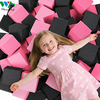 WANFENG 24PCS Cubes de mousse haute densité 5"x5"x5"-Ensemble de blocs à empiler souples pour jeux d'intérieur, parkour et sports d'action