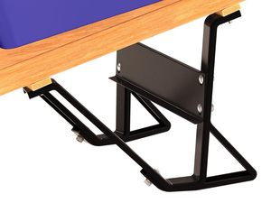 Premium aanbiederklasse stalen kruiwagen met één wiel, duurzaam, met houten handvat en noppenband - Product Image 2