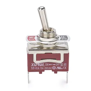 Single pole ON-OFF quick PCB terminal electronic toggle switch