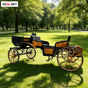 Chariot de luxe à chevaux avec éclairage LED pour mariage en extérieur, chariot de Noël, chariot Cendrillon à vendre - Product Image 5