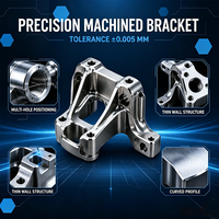 HUALONG Máquina de Fresado CNC de 3 y 4 Ejes, Prototipado Rápido de Precisión, Piezas de Torneado CNC de Acero Inoxidable, Acero y Bronce