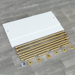 Étagère <span class=keywords><strong>murale</strong></span> de rangement pour vêtements, <span class=keywords><strong>tringle</strong></span> à vêtements industrielle en tuyau, présentoir de vente au détail - Product Image 6