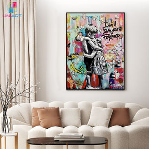 UNIART <span class=keywords><strong>Banksy</strong></span> Love Forever Toile Art Affiche Et Mur Art Photo Imprimer Moderne Chambre Décor Affiches <span class=keywords><strong>Banksy</strong></span> Graffiti Art - Product Image 3