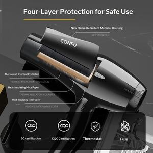 Sèche-cheveux professionnel Kangfu 2200W en nylon, buse unique, 6 vitesses, air chaud/froid, température constante, pour salon et usage domestique - Product Image 4