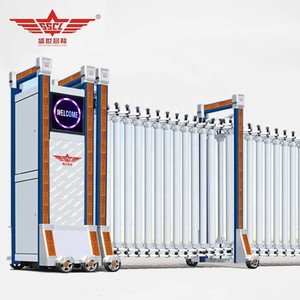 Puertas Automáticas Eléctricas de Aluminio Modernas para Granjas, Estilos Retráctiles/Correderas/Batientes para Hoteles, Casas, Jardines, Villas, Ferretería - Product Image 2