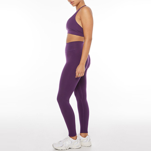 Ensembles de yoga de gymnastique Soutien-gorge de sport pour femmes de haute qualité Leggings à taille haute Ensembles de vêtements actifs - Product Image 3