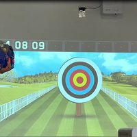 Jeu de tir à l'arc virtuel HD interactif avec projecteur, jeux de tir à l'arc numériques, simulateur de tir à l'arc, jeu de fitness, mur vidéo