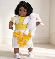 Poupée Reborn noire réaliste de 26 pouces, poupée bébé en silicone, peau foncée, Afro-américaine, poupées nouveau-nées réalistes pour filles, cadeau