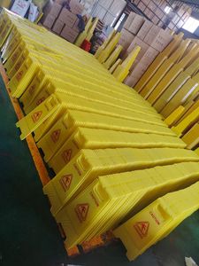 Uyarı işareti katlanabilir iki dilli güvenlik işareti A şeklinde çerçeve ıslak zemin uyarı işareti - Product Image 6