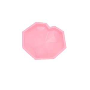 Heart Shape Pink Silicone Mold For Baking Cake Tools Single Piece - Product Image 1