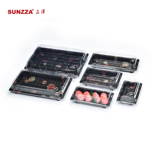 Sunzza Boîte à <span class=keywords><strong>sushi</strong></span> personnalisée Emballage alimentaire en plastique jetable Boîtes à déjeuner à emporter <span class=keywords><strong>Sushi</strong></span> Boxe à emporter - Product Image 2