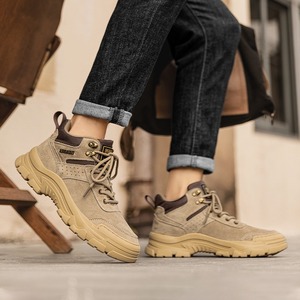 Zapatos para Hombre, Estilo 2025, Botas de Trabajo Retro de Media Pantorrilla para Exteriores, Botas Casuales de Desierto con Suela Gruesa y Caña Alta - Product Image 4